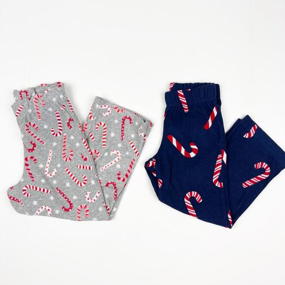 Old Navy Other - Old Navy Micro Fleece Candy Cane Pajama Pant Bundle XS 5